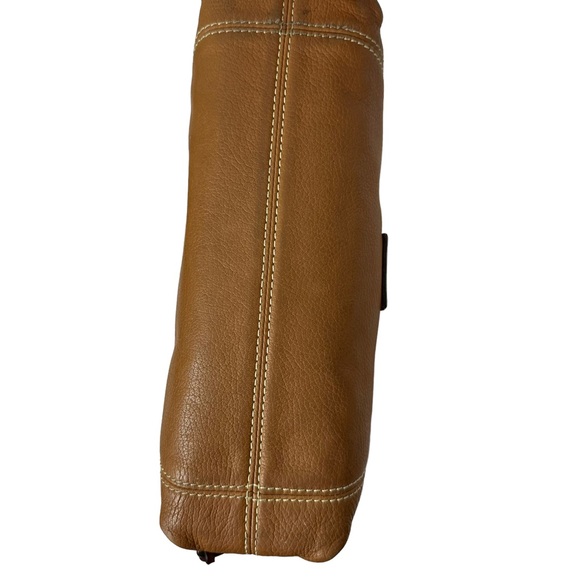 Dooney & Bourke - Tan Leather Mini East West Slouch Shoulder Bag - Picture 9 of 16